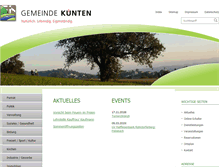 Tablet Screenshot of kuenten.ch